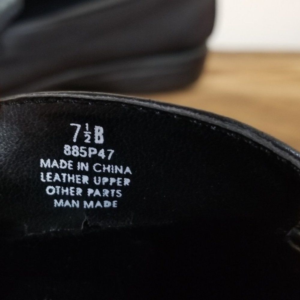Naturalizer Loafers Square Toe Buckle Black Size 7 1/2 - Picture 8 of 8